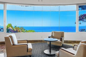 Apartment, 2 Double Beds, Pool Access, Ocean View (Grand Miramar B105) | Interior - Elegant Suite With Ocean-view Pools, hot Tub, Gym, Balcony & Full Kitchen (Puerto Vallarta)
