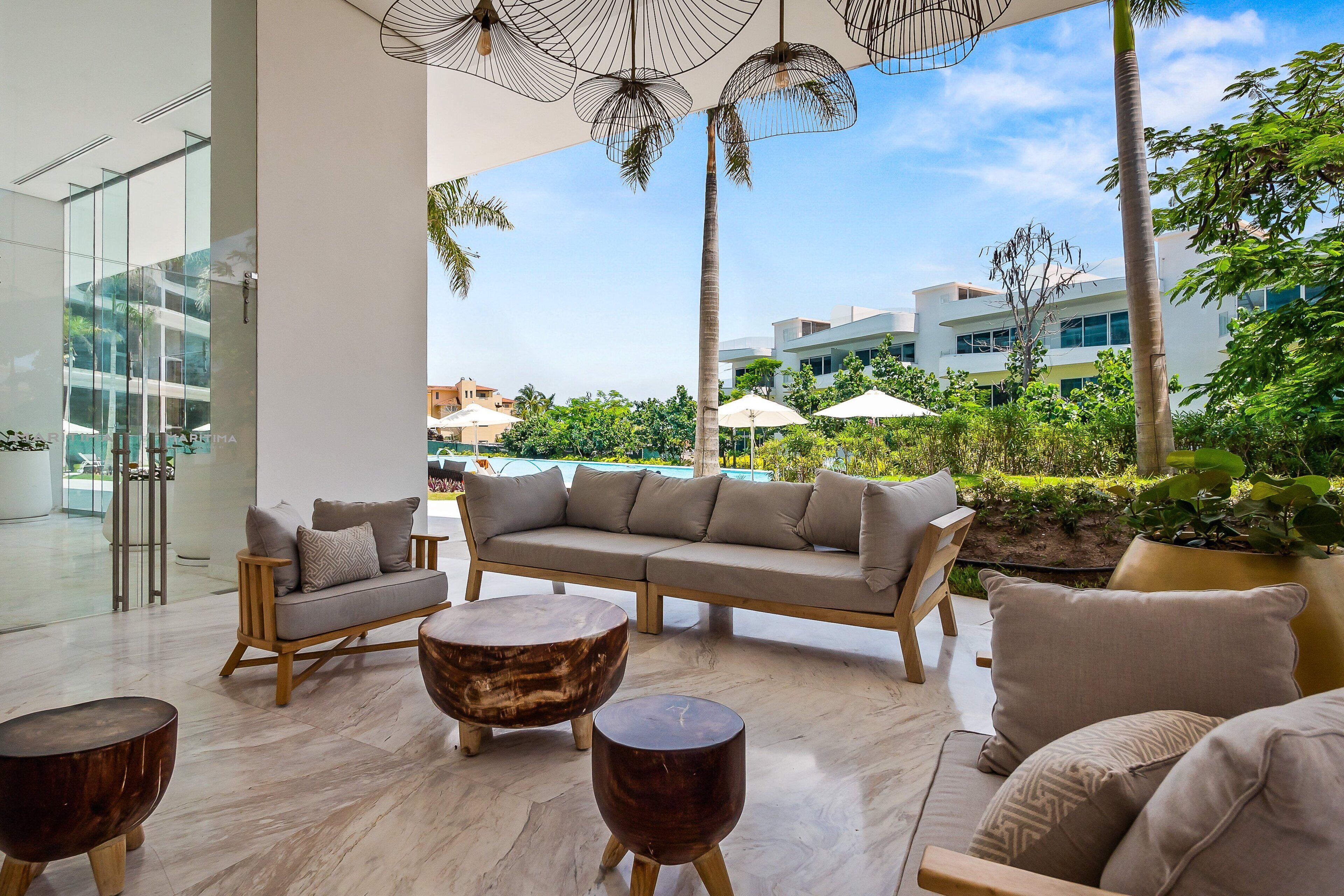 Appartement, 1 queensize bed met slaapbank, toegang tot zwembad (Maritima Golf # 5A) | Terras