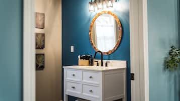 Luksus-hus - kæledyr tilladt - bjergudsigt | Badeværelse