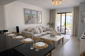 Living area - Beach-Style Apartment- Serena Village Punta Cana (Punta Cana)