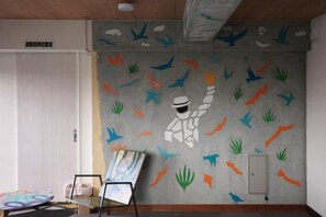 Quarto triplo, 3 camas de solteiro, para não fumantes, vista para o rio | Parte interna