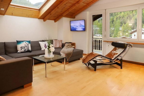 Living area - Haus Brigitte, Apartment Dufour (Zermatt)