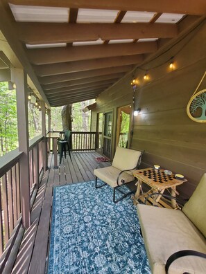 Property grounds -
Misty Spruce, tucked away, wooded oasis. (Gatlinburg)