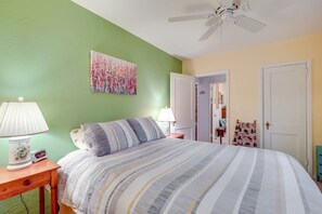 2 bedrooms, iron/ironing board, WiFi, bed sheets