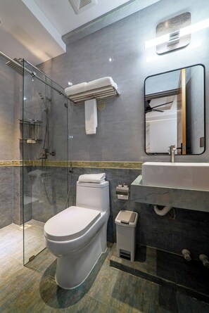 Deluxe Double room - Free Return Airport Transfer | Bathroom - Samann Blue (Hulhumale)