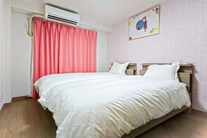 1 室のベッドルーム、WiFi、ベッドシーツ