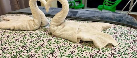 1 bedroom, iron/ironing board, bed sheets