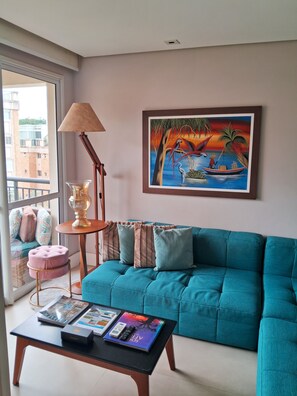 Living area - One of the highest-rated venues in the region. Top-notch, Complete, Cozy, Safe (São Paulo)