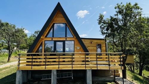 Chiang Mai A-Frame Cabin with private Hot Tub jacuzzi