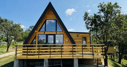 Chiang Mai A-Frame Cabin with private Hot Tub jacuzzi
