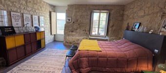 Double troglodyte room with access to indoor pool