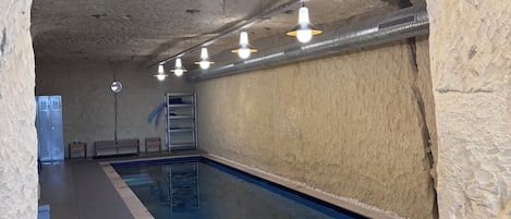 Indoor pool, a heated pool