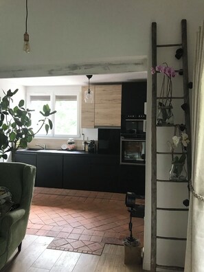 Private kitchen - Charming detached house with garden, 5 min from Giverny (Sainte-Geneviève-lès-Gasny)