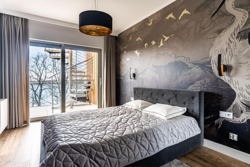 Suíte luxo, 1 quarto, cozinha americana, vista para o lago