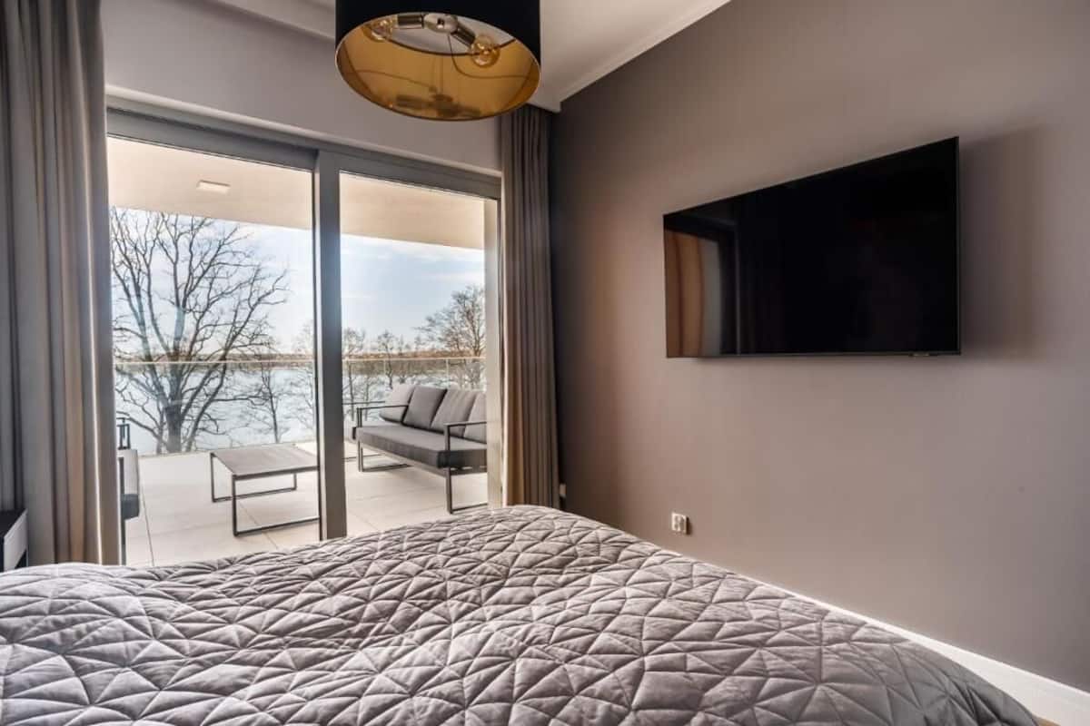 套房, 1 间卧室, 阳台, 湖景