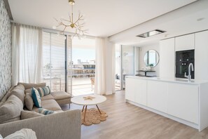 Living area - Frontline Hotel feeling Apartment in a 5 star complex with in and outdoor pool. (EStepona)