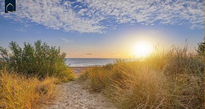 High-quality vacation home with sauna only 400 m from the Baltic Sea beach