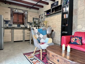 Living room - Traditional Stone House - Where Tradition Meets Comfort (Mesa Chorio)