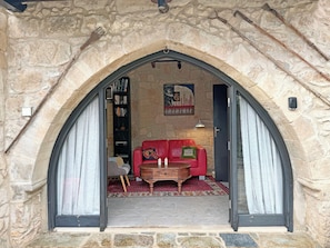 House, 2 Bedrooms, Accessible, Patio | Living room - Traditional Stone House - Where Tradition Meets Comfort (Mesa Chorio)