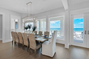 Dining - Luxury, Designer Gulf Front Home w/ Pool! Sleeps 24, Perfect for Weddings! (Pensacola Beach)