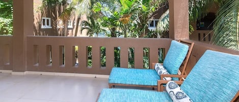 Condo, 3 chambres | Terrasse/patio