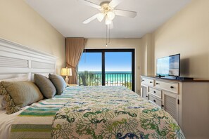 1 bedroom, iron/ironing board, WiFi, bed sheets - Unit 302 – Gulf-Front 1BR/2BA Condo with Stunning Beach Views | Sleeps 4 (Panama City Beach)