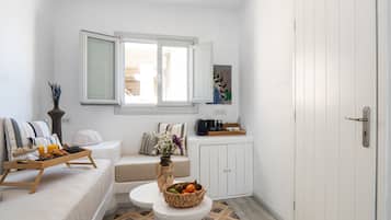 Villa, 1 Queen-Bett und Schlafsofa, eigener Pool | Wohnbereich