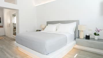 Villa - 1 queensize-sÀng med bÀddsoffa - privat pool | VÀrdeförvaringsskÄp pÄ rummet, ljudisolering och strykjÀrn/strykbrÀda