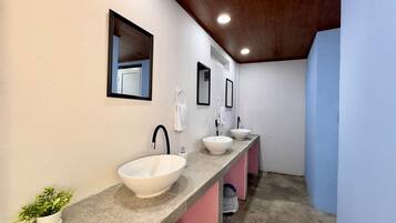 Soap, shampoo, toilet paper