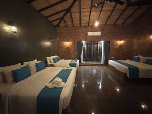 Deluxe-værelse til 3 personer - terrasse - udsigt til have