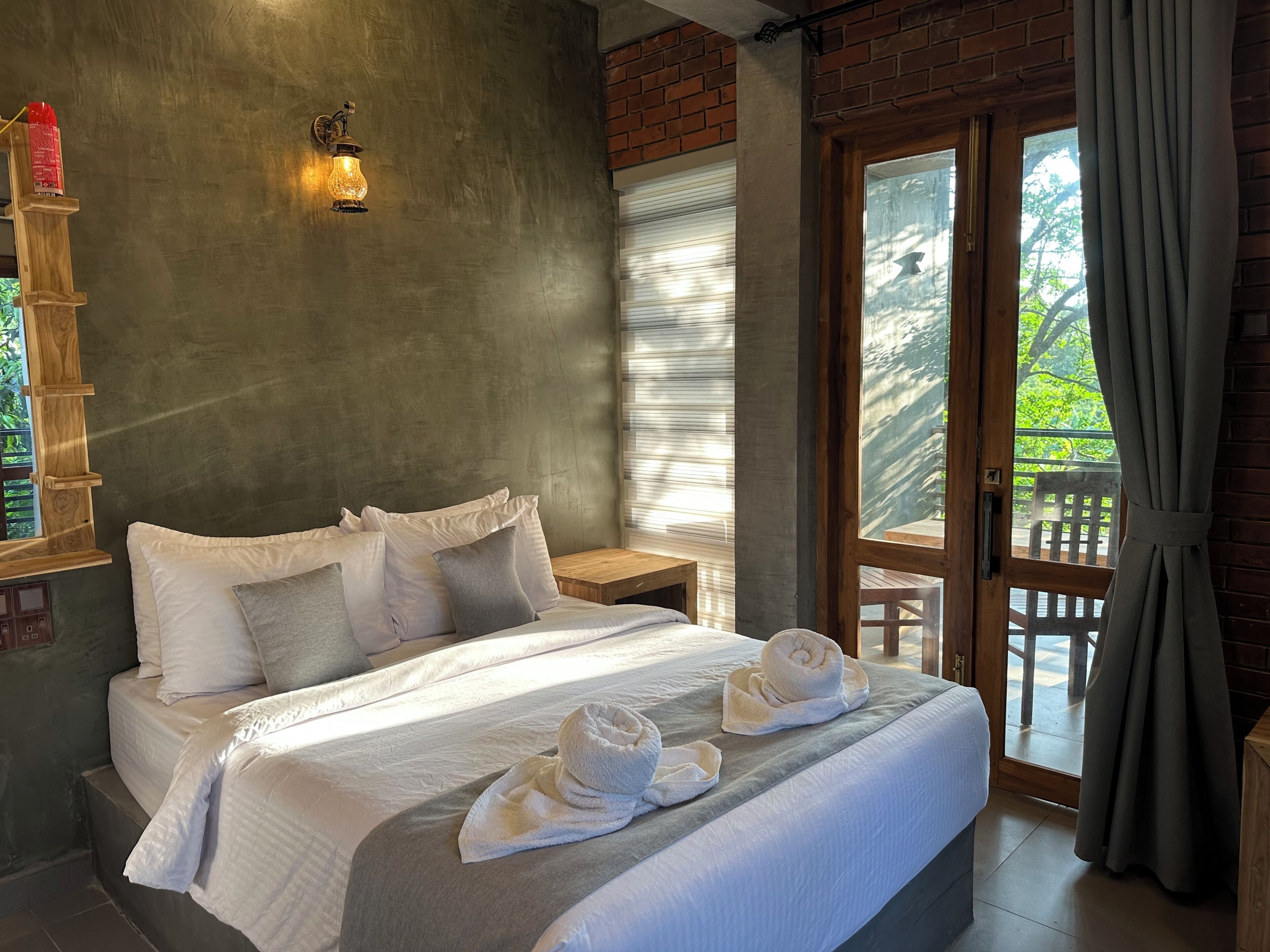 Deluxe-dobbeltværelse - terrasse - udsigt til have