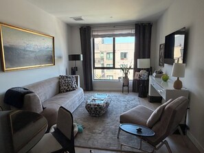 Living area - Luxury San Francisco 2BR/2BA Condo/Parking/Views/ Ideal for World Cup Stay (San Francisco)