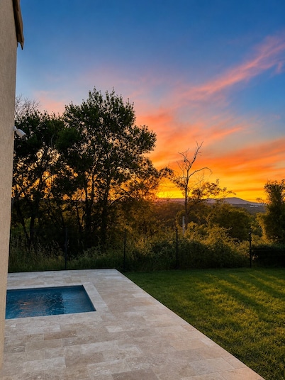Single-family home with a private pool