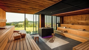 Behandlungsräume für Paare, Sauna, Whirlpool, Dampfbad