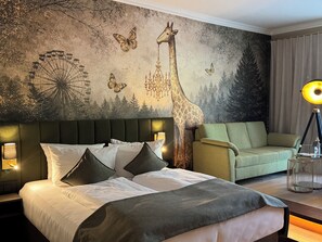Ropa de cama de alta calidad y minibar 