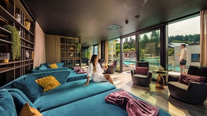 Phòng trị liệu đôi, phòng tắm hơi, bồn tắm thủy lực, phòng xông hơi 