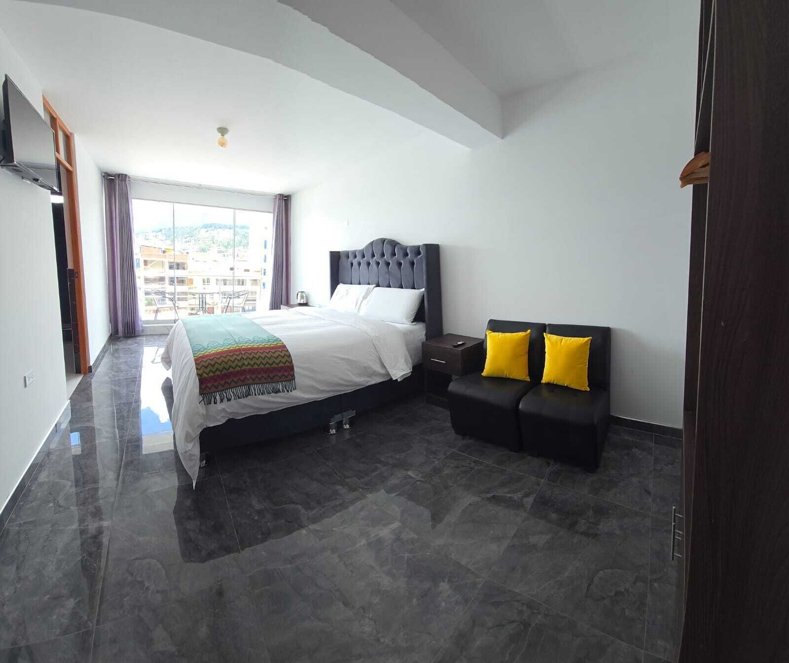 Deluxe tweepersoonskamer, balkon, uitzicht op park