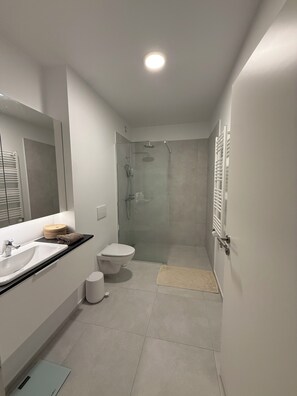 Hair dryer, towels, soap, toilet paper - Modern 90sqm Apartment in Garðabær (Garðabær)