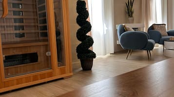 Deluxe-Doppelzimmer, Balkon, Stadtblick | Innenbereich