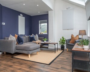 Living area - Hen Stablau Spacious Modern Family Retreat in North Wales Sleeps 8 (Maerdy)