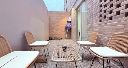 Apartment in oaxaca 3km from downtown Terrace parking first floor