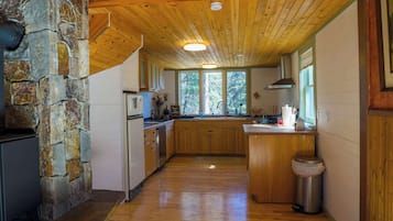 キャビン ベッド (複数台) パティオ マウンテンビュー (Off Grid Retreat) | 専用キッチン