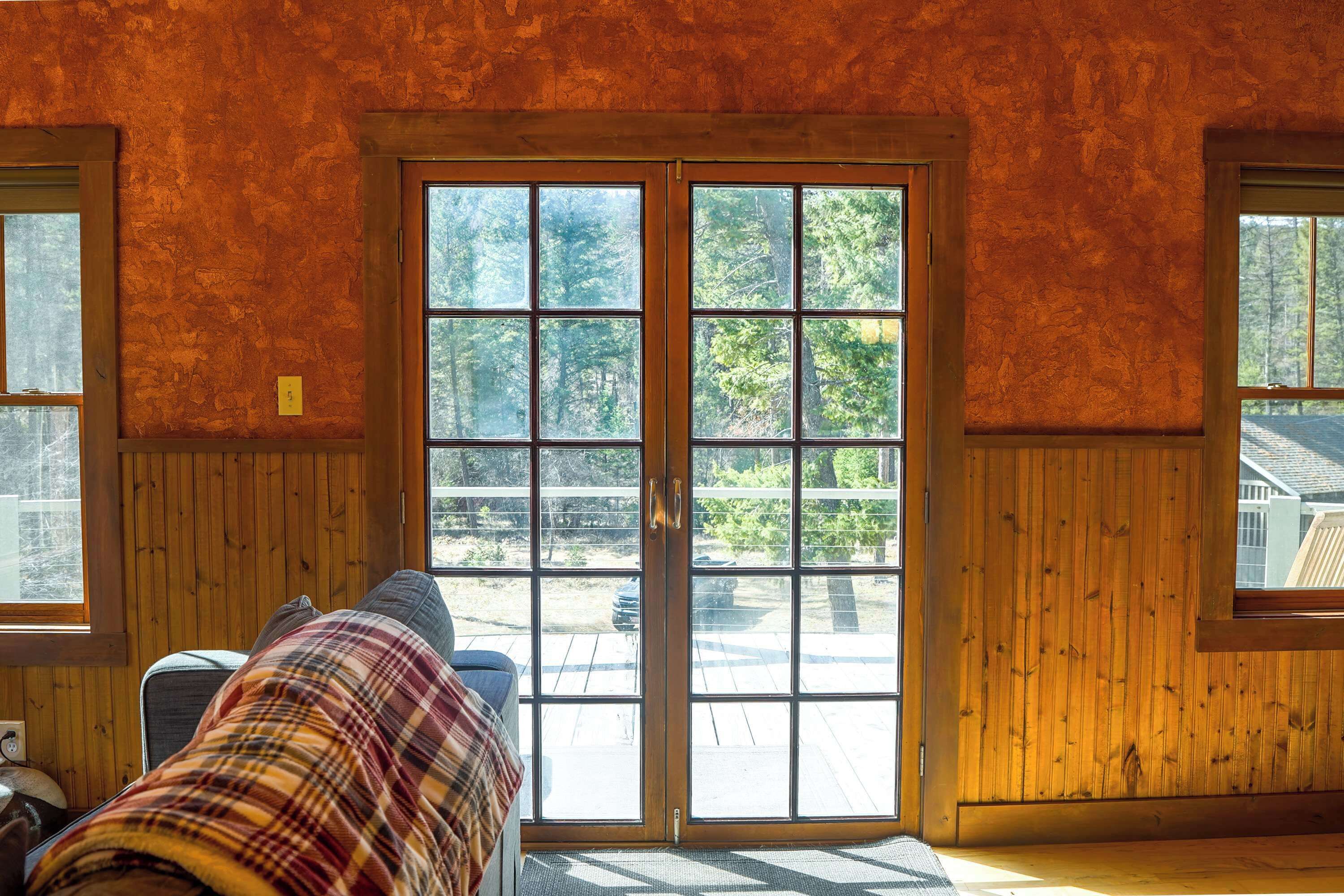 Cabaña, varias camas, patio, vista a la montaña (Off Grid Retreat) | Vista desde la habitación