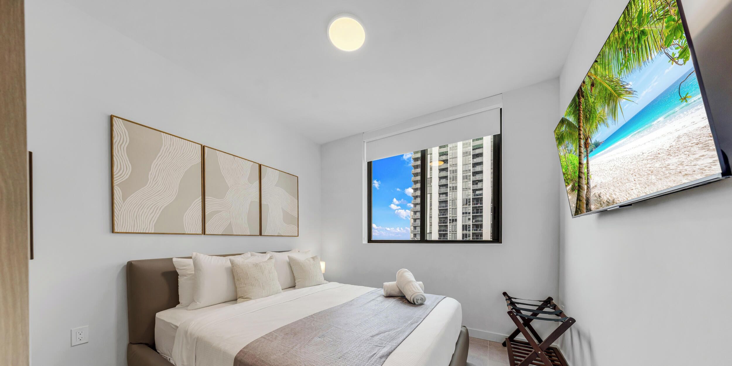 Condo, Balcony, City View | Premium bedding, blackout curtains, iron/ironing board, free WiFi