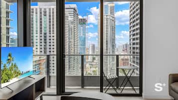 Appart'hôtel, balcon, vue ville | Intérieur