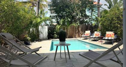 Villa Joséphine private pool, a few steps from Orient Bay beach