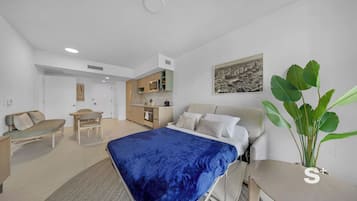 Appart'hôtel, balcon, vue ville