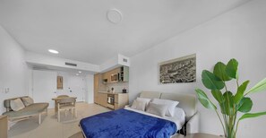 Condo, sacada, vista para a cidade