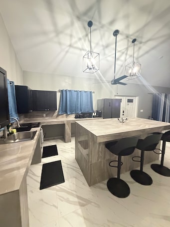 Private kitchen. Perfect 1-bedroom house in welcoming Long Bay Hills, Providenciales