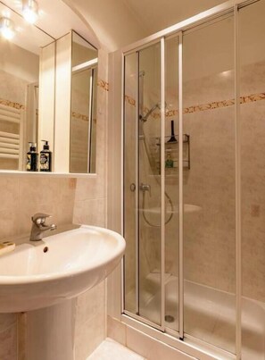Shower, hair dryer, towels - Gite de la Grenouille (CHINDRIEUX)